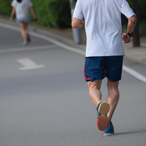 Image of a person jogging in a park